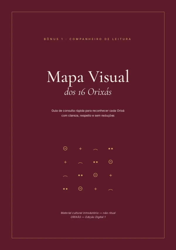 Mapa Visual dos 16 Orixás